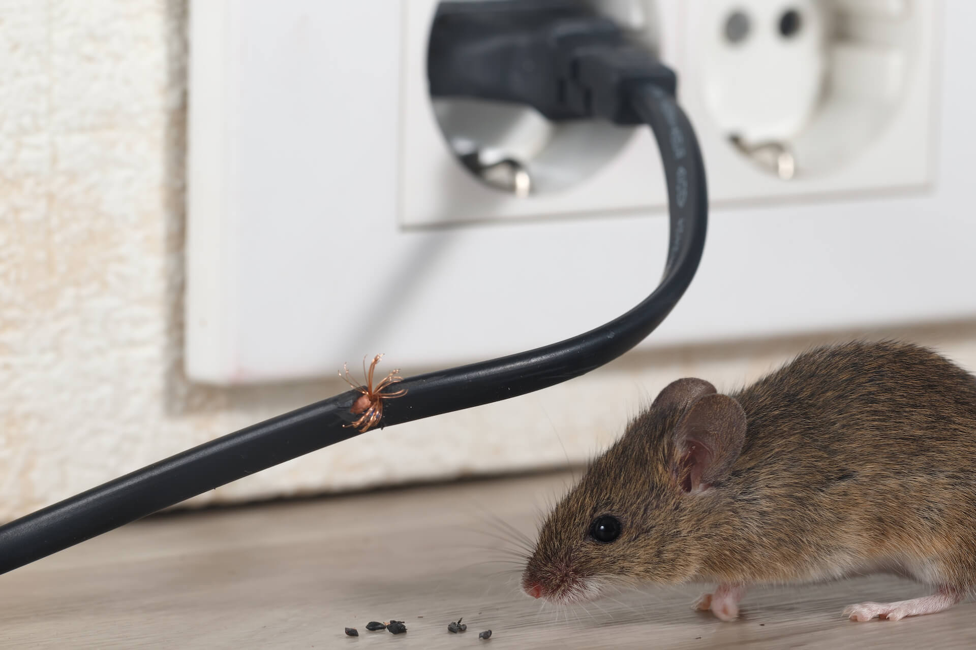 Electrical problems caused by rat infestation.