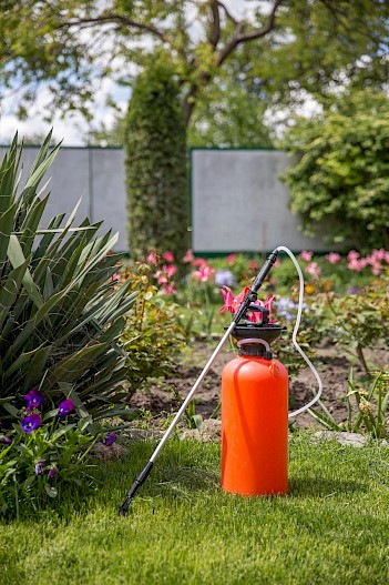 Weed control spray.